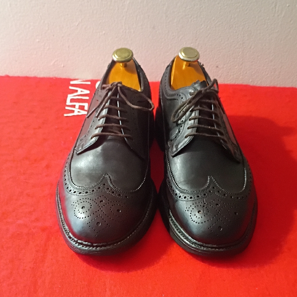 Men's Black Leather Brogue Shoes